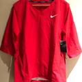 Nike Jackets & Coats | Nike Baseball Pullover Jacket Short Sleeve Men Siz | Color: Red/White | Size: M