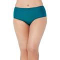 Plus Size Women's Mid-Rise Full Coverage Swim Brief by Swimsuits For All in Mediterranean (Size 10)