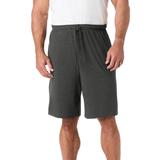 Men's Big & Tall Cotton Jersey Pajama Shorts by KingSize in Heather Charcoal (Size 5XL)