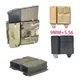 Dulairsoft 5.56-Poudres à double magasins 1 + 1 face sacs de munitions multicam Molle Mag