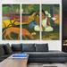 ARTCANVAS Joyfulness - Arearea 1892 by Paul Gauguin - 3 Piece Wrapped Canvas Painting Print Set Canvas | 60 H x 90 W x 1.5 D in | Wayfair