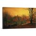 ARTCANVAS The Haunted House by John Atkinson Grimshaw - Wrapped Canvas Painting Metal | 26 H x 40 W x 0.75 D in | Wayfair GRIMSH26-1S-40x26