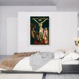 ARTCANVAS 'The Small Crucifixion 1520' by Matthias Grunewald Painting Print Metal in Green | 40 H x 26 W x 0.75 D in | Wayfair GRUNEW2-1S-40x26