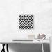 ARTCANVAS Diamond Black White Pixel Jewel - Wrapped Canvas Graphic Art Print Canvas, Wood in Black/Gray | 12 H x 12 W x 0.75 D in | Wayfair