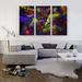 ARTCANVAS Black Opal Gemstone Jewel Precious Stone - 3 Piece Wrapped Canvas Painting Print Set Metal in Black/Green | Wayfair ACIGEM1-3S-60x40