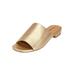 Wide Width Women's The Sola Slip On Mule by Comfortview in Gold (Size 7 W)