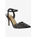 Women's Kamilo Pump by J. Renee in Black Satin Rhinestone (Size 9 M)