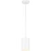 Arlmont & Co. Jennette 1 - Bulb Outdoor Pendant Aluminium/Metal in White | 9.8 H x 5 W x 5 D in | Wayfair 4335254B3DE04EEC8D998A615CB1A2EA