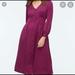 J. Crew Dresses | Jcrew Button Front Midi Dress, Fuschia, 6t | Color: Pink/Purple | Size: 6