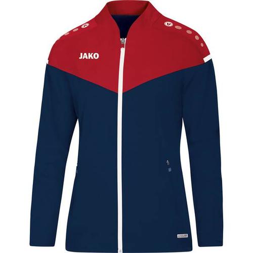 JAKO Damen Präsentationsjacke Champ 2.0, Größe 44 in marine/chili rot