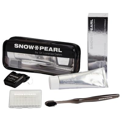 Snow Pearl - Travel Kit mit Gel Zahnpaste Zahnpasta Schwarz