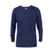Delta 616535 Dri 30/1's Adult Performance Long Sleeve Top in Deep Navy Blue size Large | Ringspun Cotton