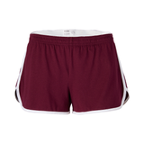 Soffe 5707V Women's Dolphin Short in Maroon size Small | Cotton/Polyester Blend