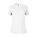 Platinum P512S Women's Slub Short Sleeve Crew Neck Top in White size Small | Ringspun Cotton