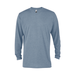 Platinum P603T Adult Tri-Blend Long Sleeve Crew Neck Top in Steel Quartz size Small | Ringspun Cotton