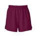 Soffe B037 Authentic Girls Short in Maroon size Small | Cotton Polyester