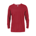 Delta 616535 Dri 30/1's Adult Performance Long Sleeve Top in Cardinal size XL | Ringspun Cotton