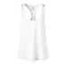 Soffe 1510V Women's Performance Racerback Tank Top in White size XL | Polyester