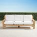 Calhoun Sofa with Cushions in Natural Teak - Rain Cobalt, Standard - Frontgate