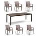 Newport Tailored Furniture Covers - Rectangular Dining Set, Gray - Frontgate