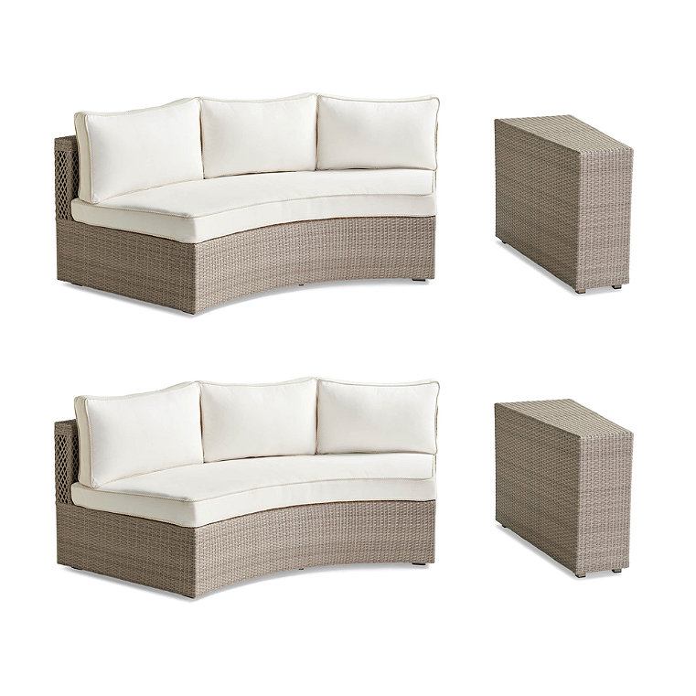 Pasadena Tailored Furniture Covers - Modular, 4 pc. Sofa Set, Sand - Frontgate