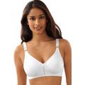 Plus Size Women's Double Support® Cotton Wirefree Bra DF3036 by Bali in White (Size 34 D)