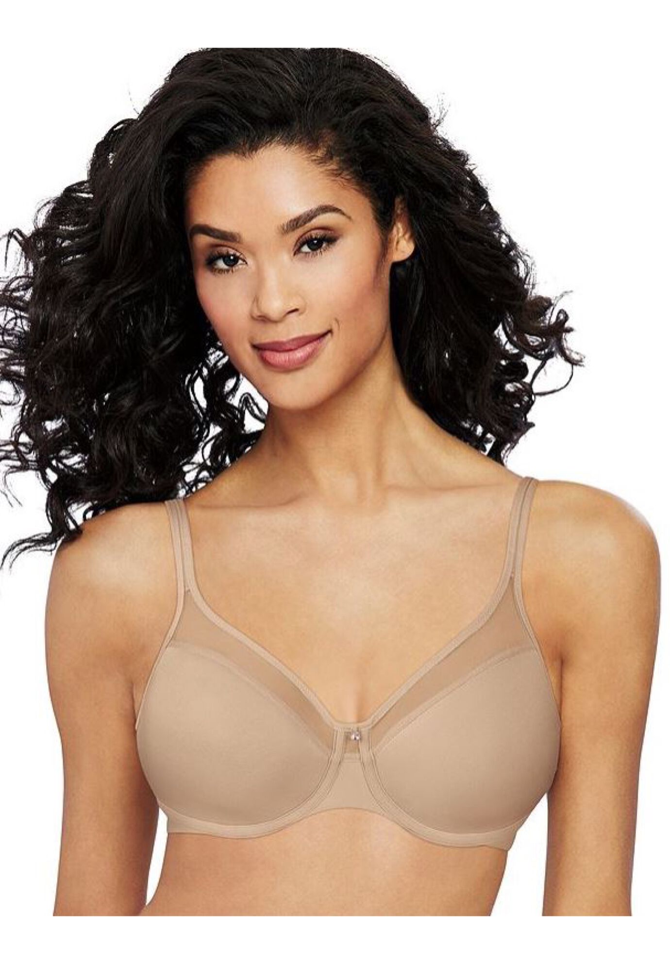 Plus Size Women's One Smooth U® Ultra LightIllusion Neckline Underwire Bra DF3439 by Bali in Nude (Size 42 B)