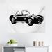 East Urban Home Cars Tapestry, Silhouette Classic Sport Car Ac Cobra Roadster American Antique Engine Autosport | 23 H x 28 W in | Wayfair
