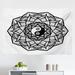 East Urban Home Ambesonne Ying Yang Tapestry, Floral Design Boho Mandala Graphic Art Yin Yang Curves World | 30 H x 45 W in | Wayfair