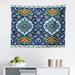 East Urban Home Ambesonne Moroccan Tapestry, Oriental Motif w/ Vintage Byzantine Style Tile Effects Art | 23 H x 28 W in | Wayfair