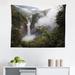 East Urban Home Ambesonne Rainforest Tapestry, San Rafael Falls Ecuador Misty Natural Waterfall In Jungle Landmark Scene | 23 H x 28 W in | Wayfair