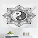 East Urban Home Ambesonne Ying Yang Tapestry, Yin Yang Characters For Movement & Harmony Macro Cosmos Mandala Pattern | 30 H x 45 W in | Wayfair