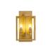 17 Stories 2 - Bulb Outdoor Armed Sconce Glass/Metal in Yellow | 16.5 H x 9.75 W x 7.75 D in | Wayfair 4CAFE7C1771B48EBB875BCC697C4B31E