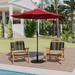 Arlmont & Co. Narron Bundled Set - 9 FT Round Umbrella & Universal Cement Waterproof Base in Red | 101.25 H x 108 W x 104.5 D in | Wayfair