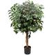 3 Feet Artificial Tree Fake Ficus Tree Decorative Artificial Trees for Living Room, Fake Plants Artificial Plants Indoor for Home Décor Office Decoration