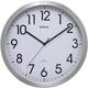 Maul MAULmove Radio Wall Clock Diameter 40 cm Elegant Wall Clock Made of Mineral Glass Automatic Time Setting Sturdy Aluminium in Modern Design for Office and Indoor Use Silver