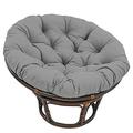 Hanging Basket Chair Pad,Round Wicker Rattan Chair Cushion,Soft THICKED Hammock Swing Seat Cushion,Papasan Cushion Cover Swing Basket Cushion,Gray,51.18 * 51.18in