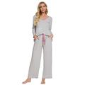 Unifizz Lounge wear Womens set Ladies Pyjama Sets Long/Capri/Short Top and Bottom Set Jogging Style Nightwear Loose Sleepwear