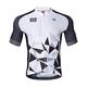 Santic Men's Cycling Jersey Short Sleeve Bike Shirt Men Cycling Tops for Men Biking Jersey Breathable White EU XXL