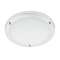 LITECRAFT Mari 18 Watt LED IP44 Rated Flush Bathroom Ceiling Light in Chrome Modern Style Home Lighting
