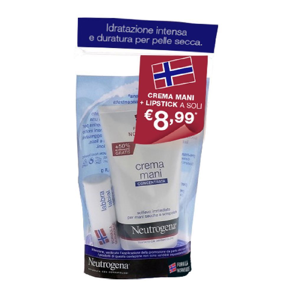 Neutrogena Crema Mani + Lipstick 1 pz Rossetto