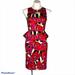 Kate Spade Dresses | Kate Spade Tropical Floral Peplum Sheath Dress | Color: Pink/Red | Size: 4