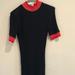 Zara Dresses | - Navy Ribbed Dress | Color: Red | Size: S