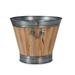 Bobo Intriguing Objects Arbor Round Iron/Wood Pot Planter Wood in Brown | 16 H x 20.5 W x 20.5 D in | Wayfair BI-6054-0003