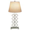 ellahome Quatrefoil 38" Table Lamp Linen/Metal | 38 H x 18 W x 18 D in | Wayfair IL009DOS12