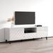 Brayden Studio® Aiyaan TV Stand for TVs up to 78" Wood in White | 22 H in | Wayfair 11F0A3021BA3495A90733B540BA8E899