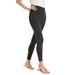 Plus Size Women's Stretch Cotton Legging by Woman Within in Heather Charcoal (Size M)