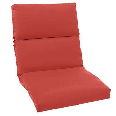 Universal Chair Cushion by BrylaneHome in Geranium Patio Seat Pad for All Types of Outdoor Chairs