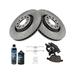 2005-2009 Audi A4 Front Brake Pad and Rotor Kit - TRQ BKA18058