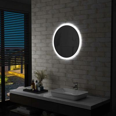 Badezimmerspiegel mit LED 60 cm vidaXL - Silber